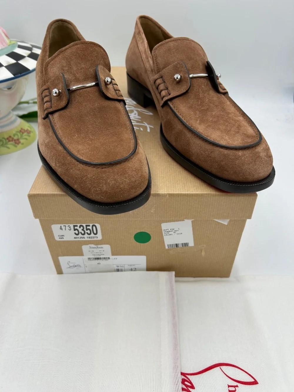 Men’s Christian Louboutin Chambelimoc Loafers.  Size 42/9 US.  Made in Italy.